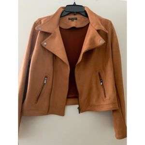 Brown Faux Suede Moro Jacket